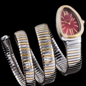 Bvlgari 18ct pink-gold, stainless steel and diamond watch Henna