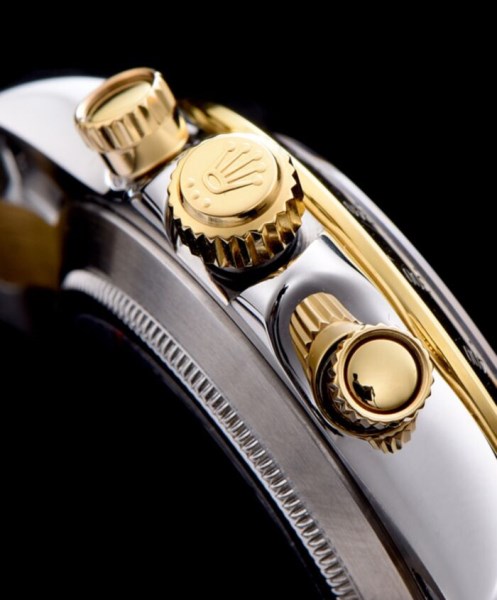 Rolex White Dial Dayton Watch Black - Image 5