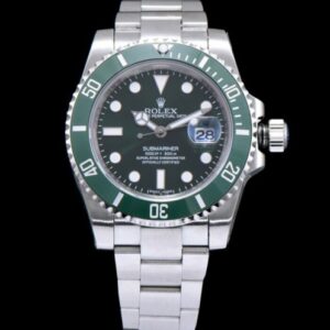 Rolex Stainless Steel Submariner Watch Green