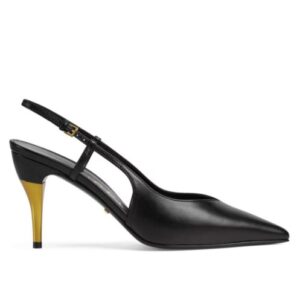 Gucci Women's Slingback Heeled Pump 762378 Black