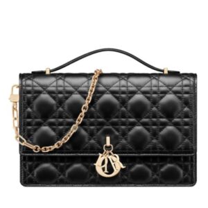 Christian Dior Miss Dior Top Handle Bag Black