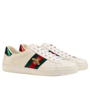 Gucci Ace Embroidered Low-top Unisex Sneaker 429446 White