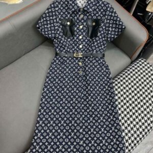 Louis Vuitton Women's Denim Dress Black