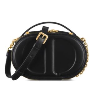 Christian Dior CD Signature Oval Camera Bag Black