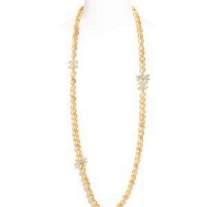 Chanel Women's Long Necklace ABA848 Yellow