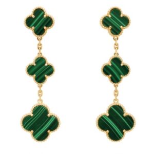 Van Cleef & Arpels Magic Alhambra Earrings Green