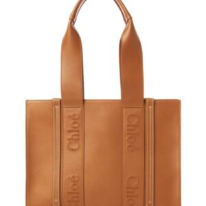 Chloe Medium Woody Tote Bag Coffee