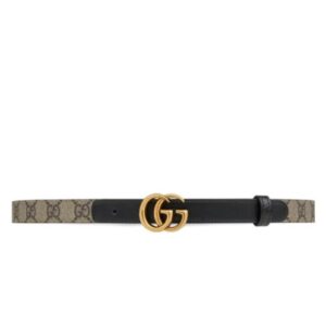Gucci GG Marmont Thin Belt Black