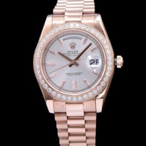 Rolex Men s Diamond President Watch White