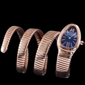 Bvlgari rose-gold stainless steel automatic watch for lady Blue