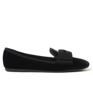 Miumiu Women's Velvet Slippers Black