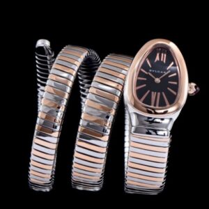 Bvlgari two-tone steel automatic watch Black