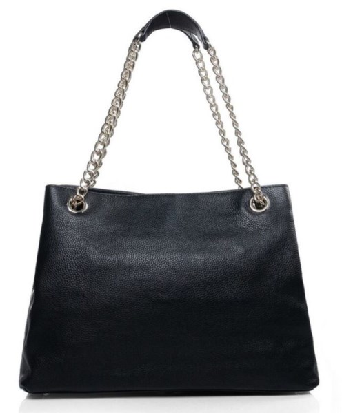 Gucci Soho Leather Tote 308982 Black - Image 3