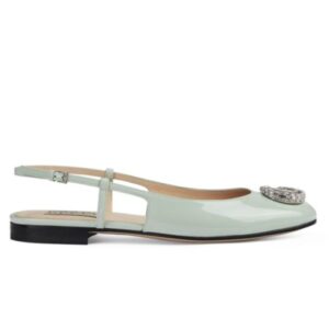 Gucci Women's Ballerina With Double G 762765 Light Green