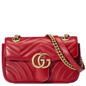 Gucci GG Marmont matelasse mini bag 446744 Red