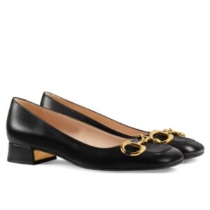 Gucci Women's Ballet Flat With Horsebit Black
