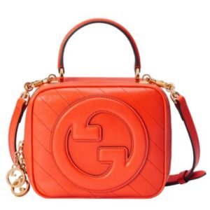 Gucci Blondie Top Handle Bag 744434 Orange