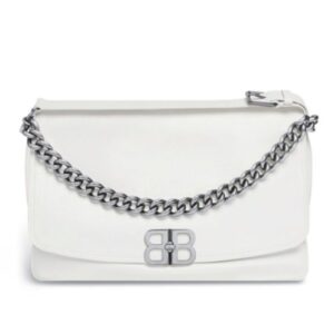 Balenciaga BB Soft Large Flap Bag White