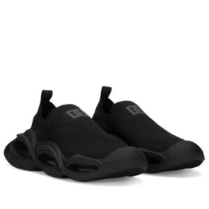 Dolce & Gabbana Unisex Stretch Mesh Wave Sneakers Black