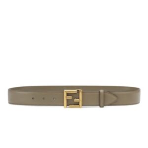 Fendi Natural-Coloured Leather Belt Henna