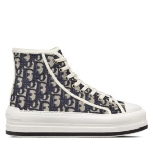 Christian Dior Women's Walk'n'Dior High-Top Platform Sneaker Dark Blue