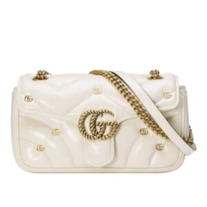 Gucci GG Marmont Small Shoulder Bag 443497 Cream