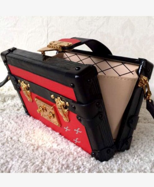 Louis Vuitton Monogram Petite Malle Tags M50013 Red - Image 4