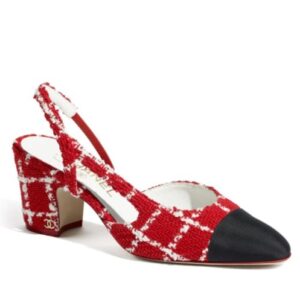 Chanel Women's Sling-Back G31318 Red