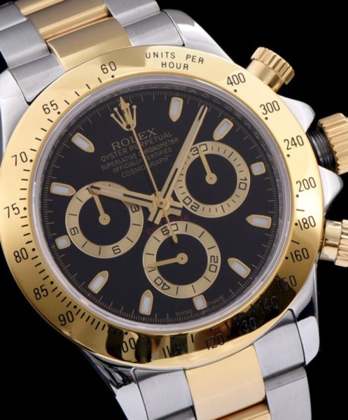 Rolex White Dial Dayton Watch Black - Image 2