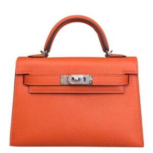 Hermes Kelly Bag 19 Epsom Leather Orange