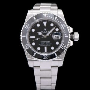 Rolex Stainless Steel Submariner Watch Black