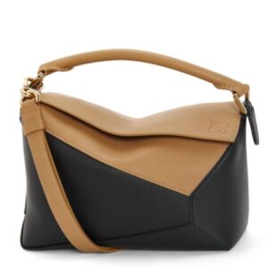 Loewe Small Puzzle Bag In Classic Calfskin Coffee