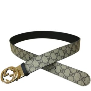 Gucci Reversible GG Supreme belt 473030 Coffee
