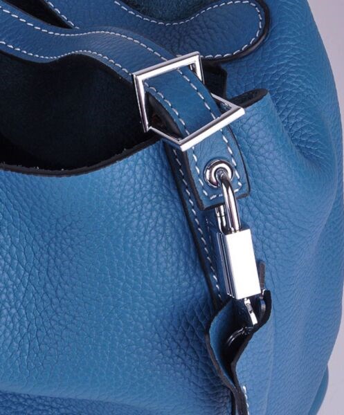 Hermes Picotin Bag Blue - Image 4