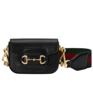 Gucci Horsebit 1955 Strap Wallet 699760 Black