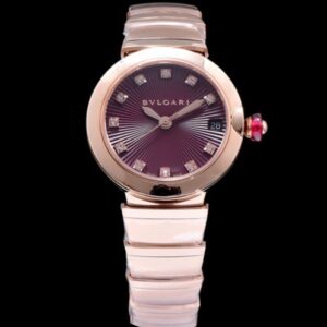 Bulgari golden stainless steel and diamond watch Henna