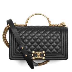 Chanel Boy Chanel Flap Bag With Handle A94804 Black