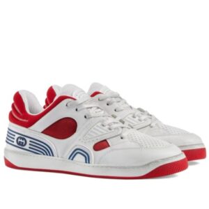 Gucci Unisex Basket Sneaker Red