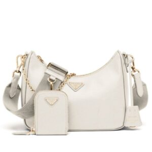 Prada Re-Edition 2005 Saffiano leather bag 1BH204 White