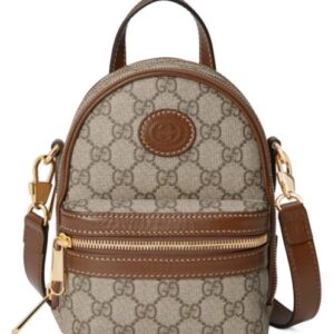 Gucci Multi-function Bag With Interlocking G 725654 Coffee