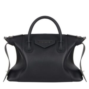Givenchy Small Antigona Soft Bag In Smooth Leather Black