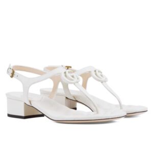 Gucci Women's Double G Thong Sandal 739175 Cream