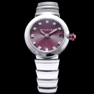 Bvlgari stainless steel and diamond watch Henna