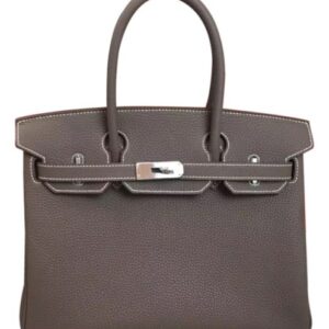 Hermes Birkin 30 Bag Togo Leather Dark Gray