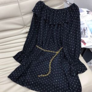 Gucci Women's Polka Dot Dress Black