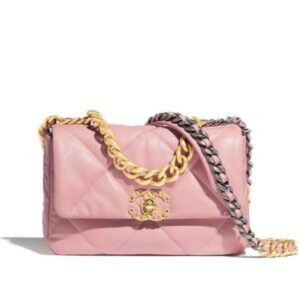 Chanel 19 Flap Bag AS1160 Pink