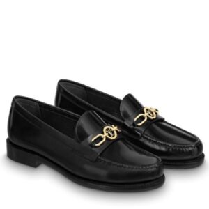Louis Vuitton Women's Chess Flat Loafer Black