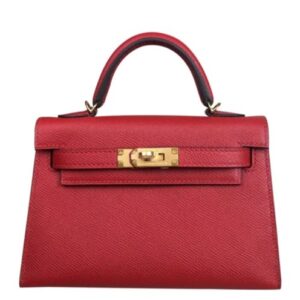 Hermes Kelly Bag 19 Epsom Leather Red