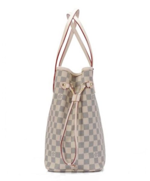 Louis Vuitton damier azur canvas neverfull MM N51107 White - Image 3