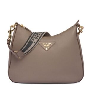 Prada Leather Bag 1BC178 Gray